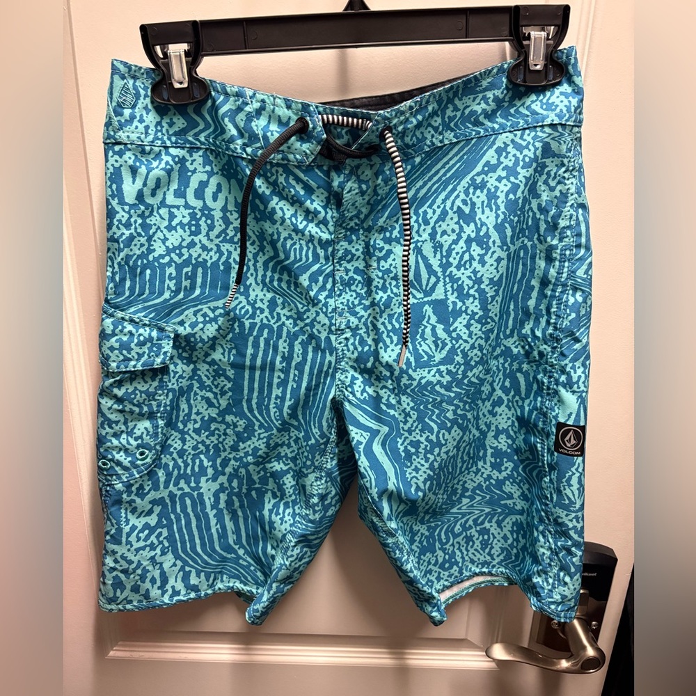 Volcom Men's Blue Swim Shorts - Baggies